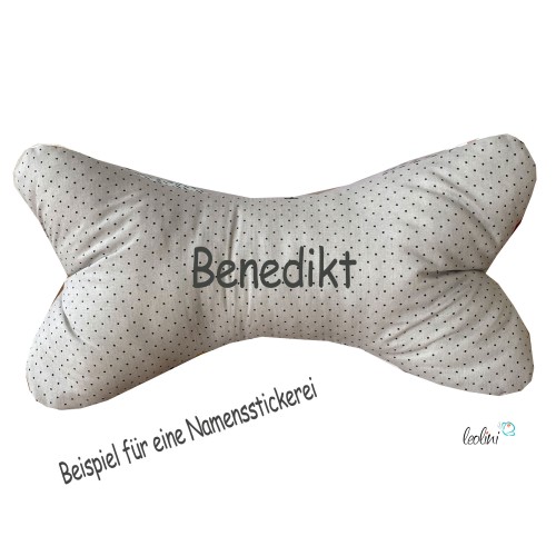 Leseknochen personalisierbar | Nackenkissen IGEL | handgemacht von Leolini Leolini - 3