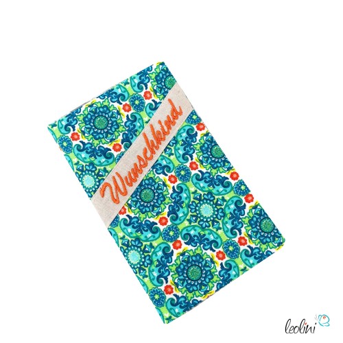 Mutterkindpasshülle Wunschkind Stickerei ORNAMENTE