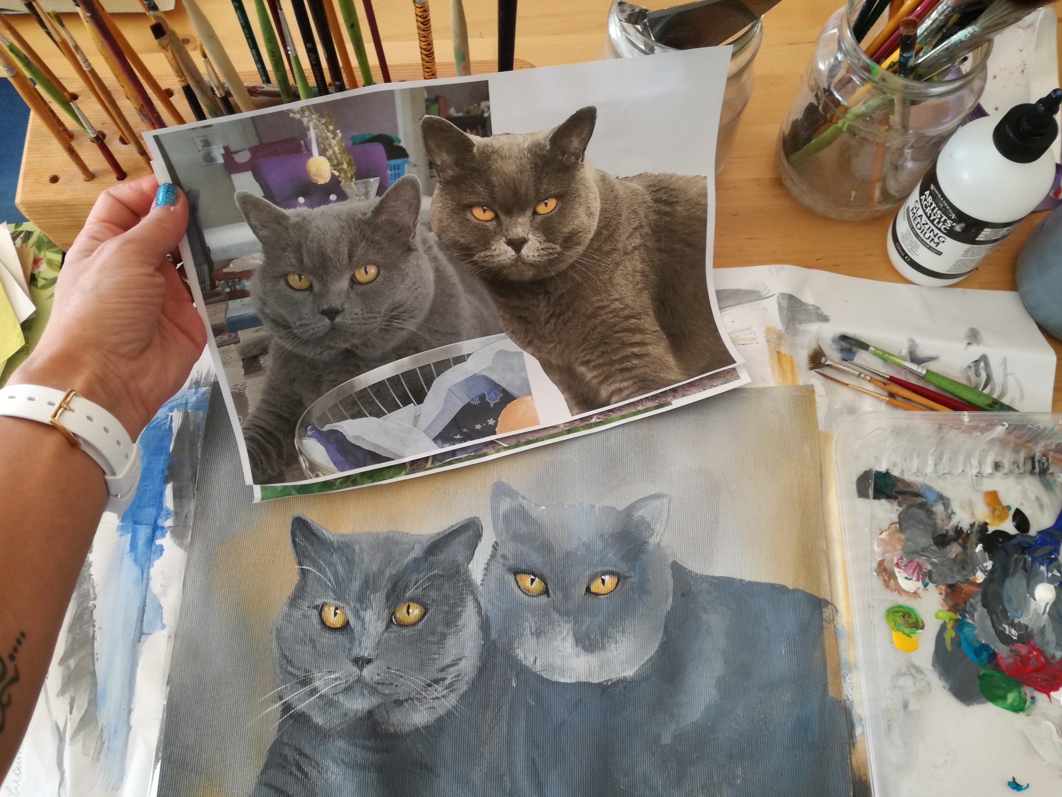 Katzenmalerei 2