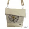 Foldover Tasche mit Pusteblume Stickerei  | mit Außenfach | beige Leolini - 2