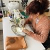Umhängetasche FLIEGENDE PUSTEBLUMEN kupfer metallic | Handgefertigte Tasche LENO 3.0 Leolini - 7