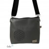 Umhängetasche BLUME DES LEBENS in grau| Handgefertigte Tasche LENO 3.0 Leolini - 2