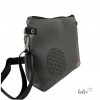 Umhängetasche BLUME DES LEBENS in grau| Handgefertigte Tasche LENO 3.0 Leolini - 3