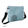Umhängetasche BLUME DES LEBENS in Eisblau | Handgefertigte Tasche LENO 3.0 Leolini - 4