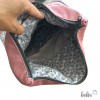 Foldover Tasche mit Blume des Lebens Stickerei | ROSA | mit Außenfach Leolini - 5