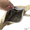 Moon Bag Luna 2.0 | Halbmondtasche SAND Canvas mit Lederimitat – Handgefertigte Schultertasche Leolini - 7