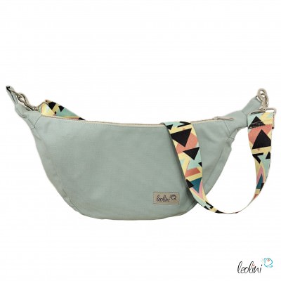 Moon Bag Luna | Halbmondtasche – Handgefertigte Schultertasche in Mint Moonbag Leolini - 2