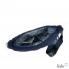 Bouclé Tasche Umhängetasche | Moonbag | Felltasche | handgefertigt in Marine Leolini - 5