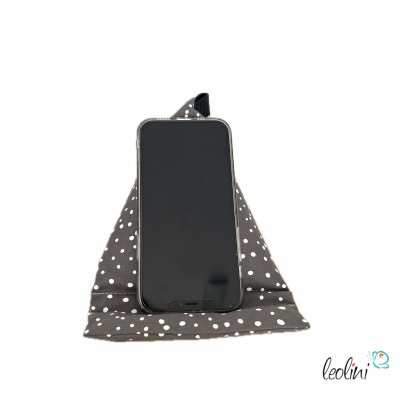 Handysitzsack Handykissen| PÜNKTCHEN aus Baumwolle | Stützkissen für Smartphone und Tablet Leolini - 2