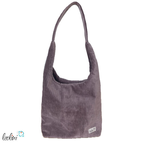 Hobo Bag aus Breitcord in DUNKELMAUVE – handgemachte Trendtasche - auch als SETTaschen mit Stickerei und Basic Taschen