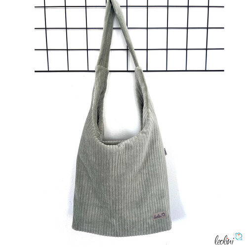 Hobo Bag Breitcord in PISTAZIE handgemachte Trendtasche