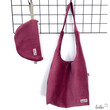 Hobo Bag Breitcord in Himbeer handgemachte Trendtasche