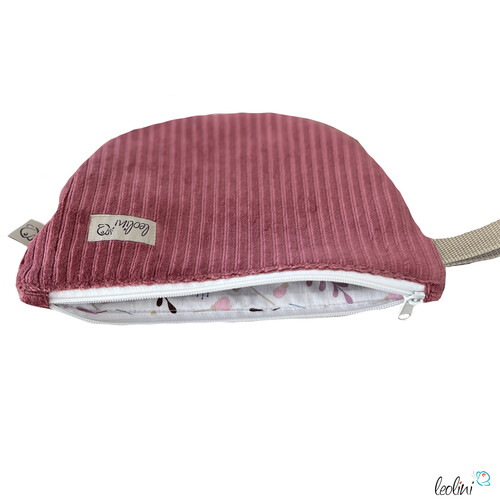 Hobo Bag Breitcord in Himbeer handgemachte Trendtasche