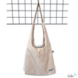 LeoliniHobo Bag aus Breitcord in BEIGE – handgemachte Trendtasche -Taschen mit Stickerei und Basic Taschen
