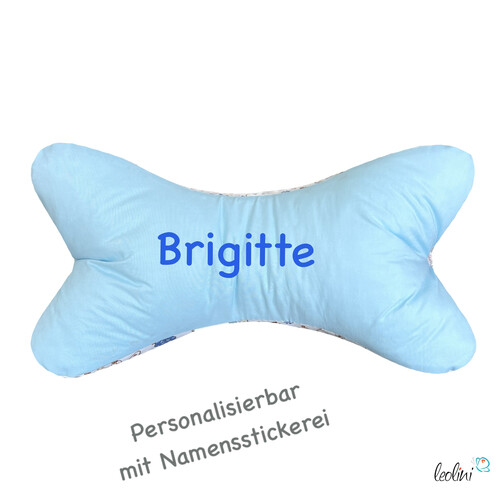 Leseknochen personalisierbar | Nackenkissen HENNEN | handgemachtLeseknochen gemustert