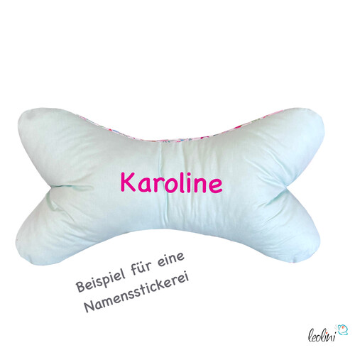 LeoliniLeseknochen personalisierbar | Nackenkissen HASEN | handgemachtLeseknochen gemustert