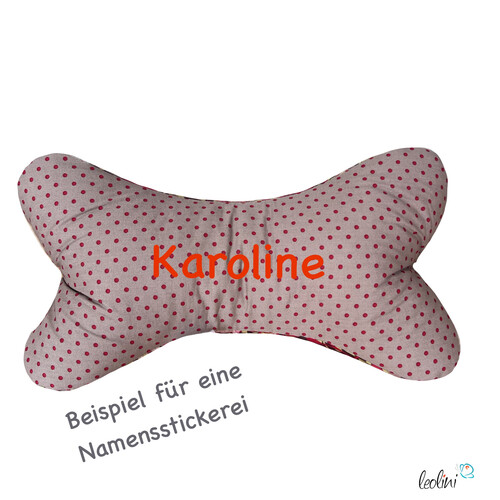 LeoliniLeseknochen personalisierbar | Nackenkissen WUNDERLAND | handgemachtLeseknochen gemustert