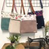Umhängetasche Cord & Canvas LAVENDEL EUKALYPTUS | mit Außenfach Leolini - 7