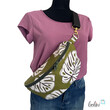 LeoliniBauchtasche XL | Crossbody-Bag | Gürteltasche aus CANVAS PalmenTaschen mit Stickerei und Basic Taschen