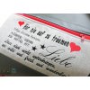 Foldover Tasche Spruch Stickerei Hör nie auf zu träumen  - handgemachte Kunstledertasche Leolini - 8