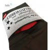 Foldovertasche Spruch Vollzeitverrückte schwarz - handgemachte Kunstledertasche Leolini - 4