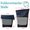Foldover Tasche mit Blume des Lebens Stickerei  - Umhängetasche mit Außenfach Leolini - 6