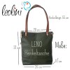 Henkeltasche LENO mit der Blume des Lebens | bordeaux Lederimitat | mit Außenfach Leolini - 6